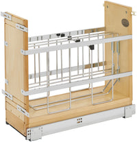 Rev-A-Shelf 8 in Tray Divider, Foil & Wrap Organizer Soft-Close 447-BCSC-8C