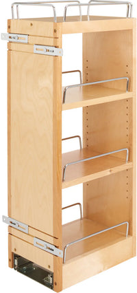 Rev-A-Shelf 8 in Wood Pull Out Wall Organizer w/Soft Close 448-BBSCWC-8C