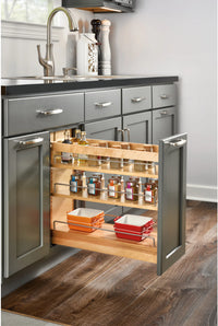 Rev-A-Shelf 11 in Door/Drawer Base Cabinet Organizer w/Soft-Close 448-BDDSC