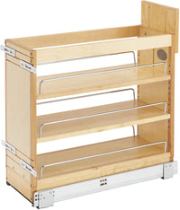 Rev-A-Shelf 8 in Door/Drawer Base Cabinet Organizer w/Soft-Close 448-BDDSC-8C