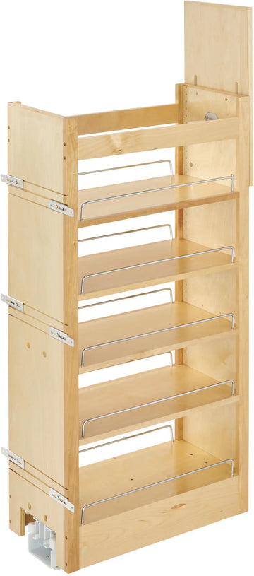 Rev-A-Shelf 11 in W X 43 in H Wood Pantry Pullout Soft Close 448-TP43-1