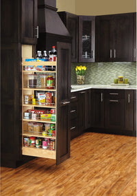 Rev-A-Shelf 11 in W x 58 in H Wood Pantry Pullout Soft Close 448-TP58-1