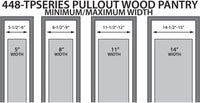 Rev-A-Shelf 11 in W x 51 in H Wood Pantry Pullout Soft Close 448-TP51-1