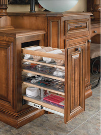 Rev-A-Shelf 8 in W X 20 in H Wood Vanity Base Organizer w/Soft-Close 448-VC20SC-8
