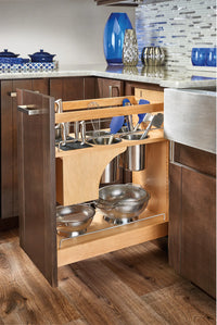 Rev-A-Shelf 11 in Base Cabinet Organizer w/ Knife Block w/Soft-Close 448KB-BCSC