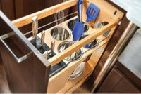 Rev-A-Shelf 11 in Base Cabinet Organizer w/ Knife Block w/Soft-Close 448KB-BCSC