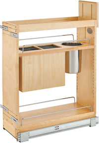 Rev-A-Shelf 8 in Base Cabinet Organizer w/ Knife Block w/Soft-Close 448KB-BCSC-8C