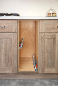 Rev-A-Shelf 10.5 in Base Cabinet Organizer w/ 3 Utensil Bins 449UT-BCSC