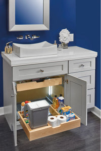 Rev-A-Shelf 30 in Vanity U-Shaped Undersink Pullout 486-30VSBSC-SM-1