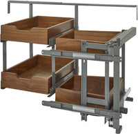 Rev-A-Shelf 18 in Two-Tier Blind Corner Org for Blind Left 499-18-RWN