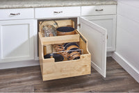 Rev-A-Shelf 14.5 in Two-Tier Wood Cookware Organizer 4CW2-SC-1
