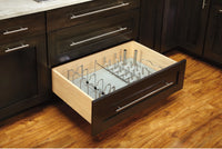 Rev-A-Shelf Chrome Lid Organizer for Drawer Peg Boards 5DLD-1-CR