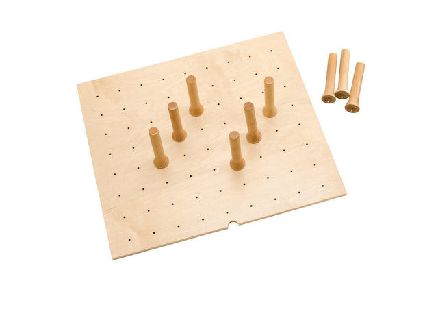 Rev-A-Shelf Small 24 x 21 Wood Peg Board System w/ 9 pegs 4DPS-21