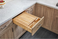 Rev-A-Shelf 16.5 in Knife and Cutting Board Drawer Kit Soft Close 4KCB-419FLSC-1