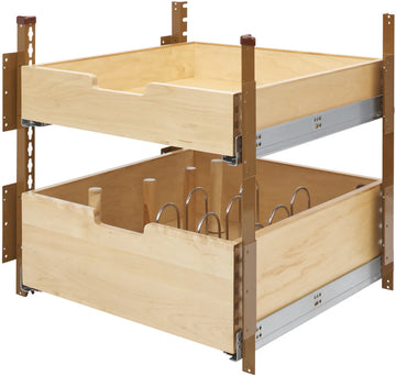 Rev-A-Shelf 21 in Wood Pilaster System Kit 4PIL-24SC-2