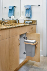 Rev-A-Shelf Vanity Door mount 8 Qrt. Waste Container 4SOWC-8-1