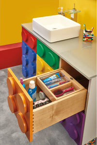 Rev-A-Shelf 12 in Vanity Half-Tiered Drawer Only 4VDOHT-267FL