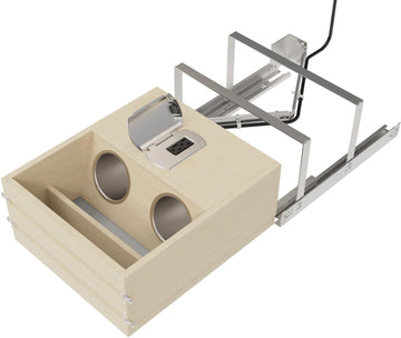 Rev-A-Shelf 16.5 in Vanity Outlet Drawer 4VOD-18SC-1