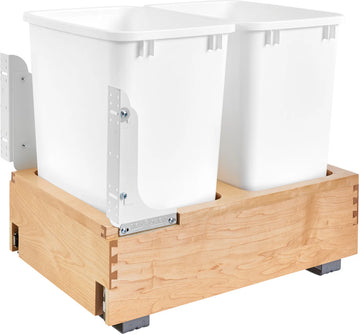 Rev-A-Shelf Double 35 Qrt Pull-Out Waste Container 4WC-18DM2