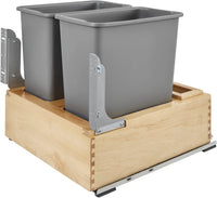 Rev-A-Shelf Double 30 Qrt Pull-Out Waste Container 4WC-24DM2-SC