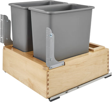 Rev-A-Shelf Double 30 Qrt Pull-Out Waste Container 4WC-24DM2-SC