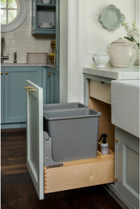 Rev-A-Shelf Double 30 Qrt Pull-Out Waste Container 4WC-24DM2-SC
