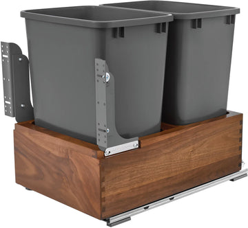 Rev-A-Shelf Double 35 Qrt Waste Container 4WC-WN-18DM2-SC