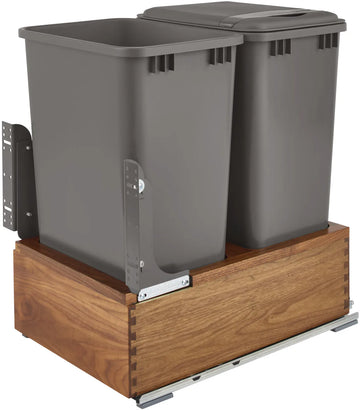 Rev-A-Shelf Double 50 Qrt Waste Container 4WC-WN-2150DM2-SC