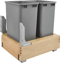 Rev-A-Shelf Double 50 Qrt Pull-Out Waste Container 4WCBM-2150DM-2