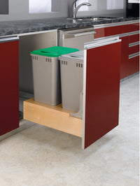 Rev-A-Shelf Double 50 Qrt Pull-Out Waste Container 4WCBM-2150DM-2
