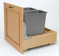 Rev-A-Shelf Double 30 Qrt Pull-Out Waste Container 4WCBM-2430DM-2