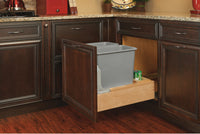 Rev-A-Shelf Double 30 Qrt Pull-Out Waste Container 4WCBM-2430DM-2