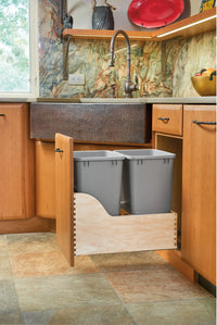 Rev-A-Shelf Double 35 Qrt Pull-Out Waste Container 4WCSC-2135DM-2