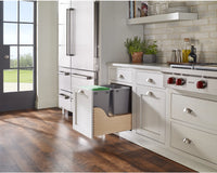 Rev-A-Shelf Double 35 Qrt Pull-Out Waste Container 4WCSC-2135DM-2