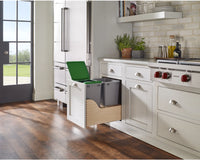 Rev-A-Shelf Double 35 Qrt Pull-Out Waste Container 4WCSC-2135DM-2