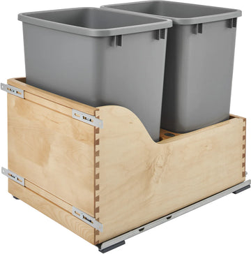 Rev-A-Shelf Servo Double 35 Qrt Pull-Out Waste Container 4WCSD-1835DM-2
