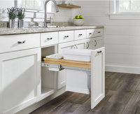Rev-A-Shelf 12 in Compo+ Maple Top mount Pullout 4WCTM-12CKSCDM1