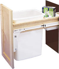 Rev-A-Shelf 35 Qrt Top mount Waste Container 4WCTM-12DM1