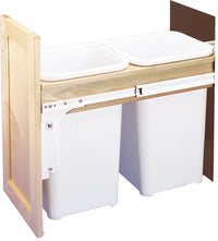 Rev-A-Shelf Double 27 Qrt Top mount Waste Container 4WCTM-15DM2-162