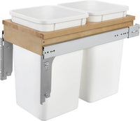 Rev-A-Shelf Double 27 Qrt Top mount Waste Container 4WCTM-15DM2