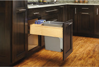 Rev-A-Shelf 35 Qrt Top mount Waste Container w/Rev-A-Motion 4WCTM-RM-1835DM-1