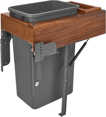 Rev-A-Shelf 50 Qrt Top mount Waste Container w/Rev-A-Motion 4WCTM-WNRM-1850DM-1
