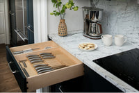 Rev-A-Shelf Double Knife Block Drawer Insert-Wood 4WDKB-1