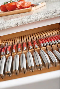 Rev-A-Shelf Double Knife Block Drawer Insert-Wood 4WDKB-1