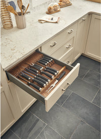 Rev-A-Shelf Double Knife Block Drawer Insert-Wood 4WDKB-WN-1