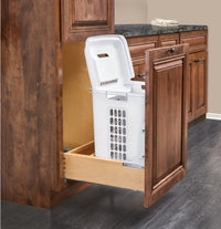 Rev-A-Shelf 24 in Vanity Bottom mount Hamper 4WH-VCSC-21DM-1