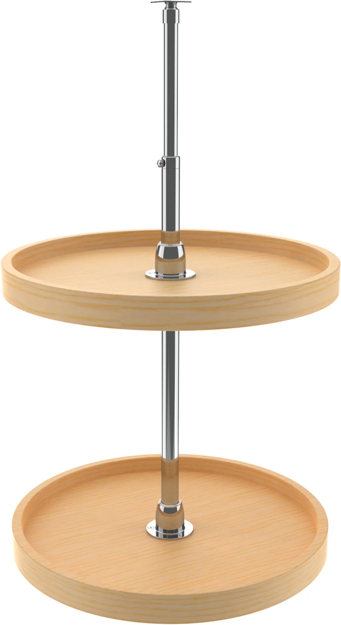 Rev-A-Shelf 18 in Wood Full Circle Lazy Susans 2-Shelf 4WLS072-52