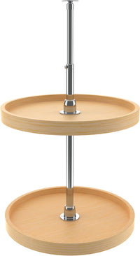Rev-A-Shelf 18 in Wood Full Circle Lazy Susans 2-Shelf 4WLS072-52
