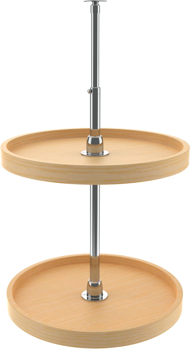 Rev-A-Shelf 18 in Wood Full Circle Lazy Susans 2-Shelf 4WLS072-52