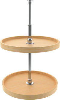Rev-A-Shelf 20 in Wood Full Circle Lazy Susans 2-Shelf 4WLS072-20-52